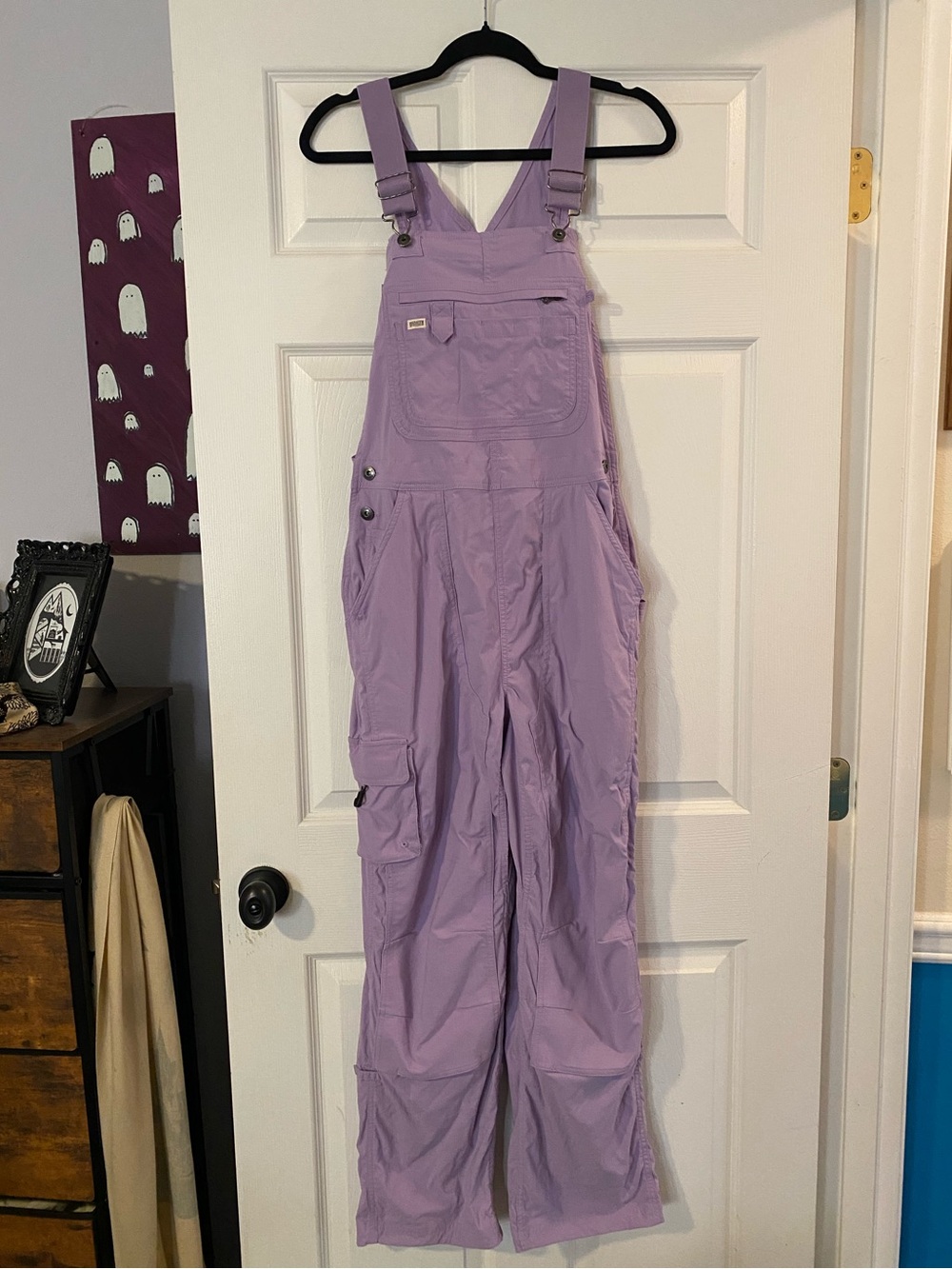 Light purple Duluth Trading Co overalls NWOT Sx31